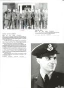 WW2 BOB fighter pilot Ernest Gilbert 64 sqn, Trevor Gray 64 sqn signed WW2 era copy photo with