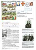 WW2 BOB fighter pilot George Stroud 504 sqn signed WW2 cover, William Royce 504 sqn signature