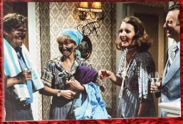 The Good Life Felicity Kendall signed super 12 x 8 inch colour photo, nice scene of all 4 actors.