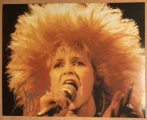 Punk Queen Toyah signed big hair 10 x 8 colour photo. Good condition. All autographs come with a