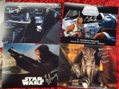 Star Wars signed collection of eight 10 x 8 photos autographed by Eileen Roberts, Richard Stride,