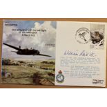 WW2 Bill Reid VC signed Wellington Bomber command RAF series cover. Good condition. All autographs