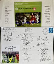 Football Celtic 9, Aberdeen 0 2010 multiple signed Matchday cover with 6/11/10 Glasgow CDS postmark.