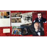 James Bond signed photo collection Joanna Lumley OMSS, Julian Glover Aristotle, Terry Bamber James