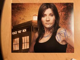 Dr Who Michelle Collins signed 10 x 8 inch colour photo. Good condition. All autographs come with