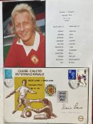 Football Man Utd, Scotland Legend Denis Law signed 1974 Scotland v England matchday cover with