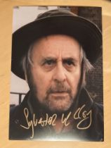 Dr Who Sylvester McCoy signed 10 x 8 inch colour photo. Good condition. All autographs come with a