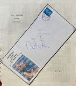 Football Paul Gascoigne signed 1995 cover for his transfer to Rangers from Lazio, 10/7/95 Ibrox