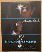 Melita Clark James Bond signed 10 x 8 inch colour Diamonds are forever photo. Good condition. All
