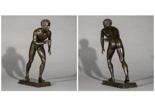 Grand Tour Bronze Figure of an Athlete. (Peacock's Finest). Good condition. All autographs come with