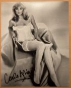 James Bond actress Carole Ashby signed sexy underwear 10 x 8 b/w photo. Good condition. All