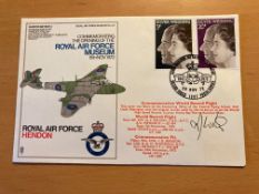 1972 Silver Wedding RAF Hendon official Royal Wedding FDC flown by Meteor. Rare BFPS special