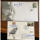 Winston Churchill collection. Two covers 2006 signed by relatives Mary Soames and Randolph