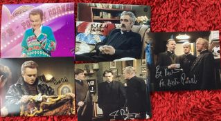 Father Ted signed collection five 10 x 8 photo including Michael Redmond, Patrick McDonnell, Joe