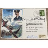 Murial Dowding wife of WW2 leader signed on Dowding Historic Aviators cover. Flown by Wessex and