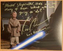 Star Wars Ross Beadman signed 10 x 8 inch colour photo with rare quote Master Skywalkers, there