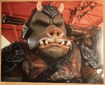 Star Wars Jabba's Gamorrean Guard Stephen Costantino signed 10 x 8 inch colour photo. Good
