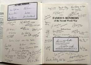 WW2 Famous Bombers of The Second World War hardback book Signed 51 Bomber Command Veterans. Provides