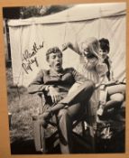 Chitty Chitty Bang Bang Heather Ripley signed 10 x 8 inch b/w photo with Dick Van Dyke. Good