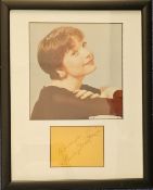 Shirley Maclaine 15x13 inch overall framed and mounted signature piece includes signed album page