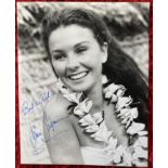 Jean Simmons actress signed super young 10 x 8 inch b/w photo. Good condition. All autographs come