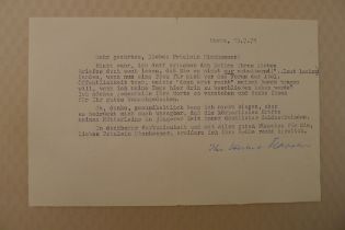 WW2 German SS A letter signed by Herbert Kappler (1907 1978) dated 19th July 1971, sent from Gaeta