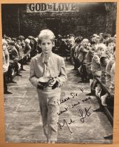 Oliver Mark Lester signed 10 x 8 inch b/w photo with classic quote Please Sir I want some more. Good