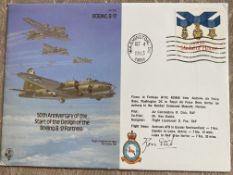 Air Cdre Ron Dick signed Boeing B17 WW2 RAF flown bomber command cover. Good condition. All