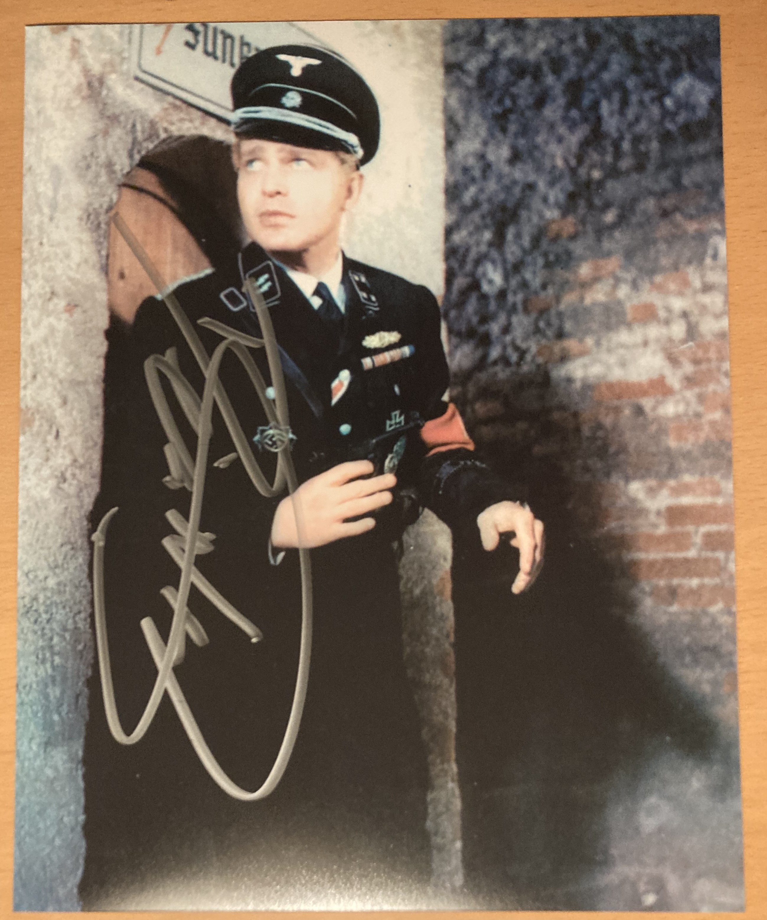 Where Eagles Dare Derren Nesbitt signed 10 x 8 inch colour movie scene photo. Good condition. All