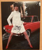 Joanna Lumley signed super sexy young full length colour 10 x 8 inch photo. Good condition. All