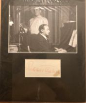 Richard Tauber signed autograph album page matted with unsigned photo to approx 10 x 8 inched