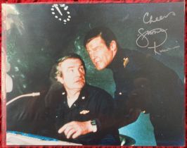 James Bond Thunderbirds Shane Rimmer signed 10 x 8 inch colour photo with Roger Moore as Submarine