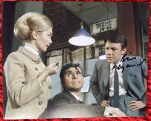 The Champions William Gaunt signed 10 x 8 inch colour scene photo of the three. Good condition.