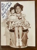 Shirley Temple Black signed 6 x 4 sepia postcard photo to Dirk dated 1993. Good condition. All