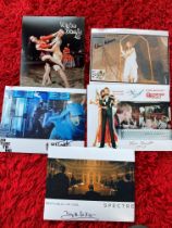 James Bond signed collection. Nine 10 x 8 photos autographed by Vanya, Brigitte Millar, Terry