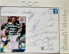 Henrik Larsson Celtic Testimonial 2004 multiple signed cover for the match v Sevilla. 25/5/04