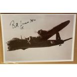 WW2 Sqn Ldr Bill Lucas DFC 15 sqn signed 6 x 4 inch Short Stirling in flight picture. Bomber Command