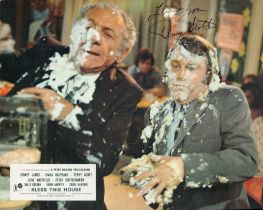 Terry Scott signed Bless this House 10x8 inch colour lobby card photo. Good condition. All