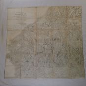 Rare An original Aaron Arrowsmith 1809 map titled A Map of the Pyrenees and the Adjacent Provinces
