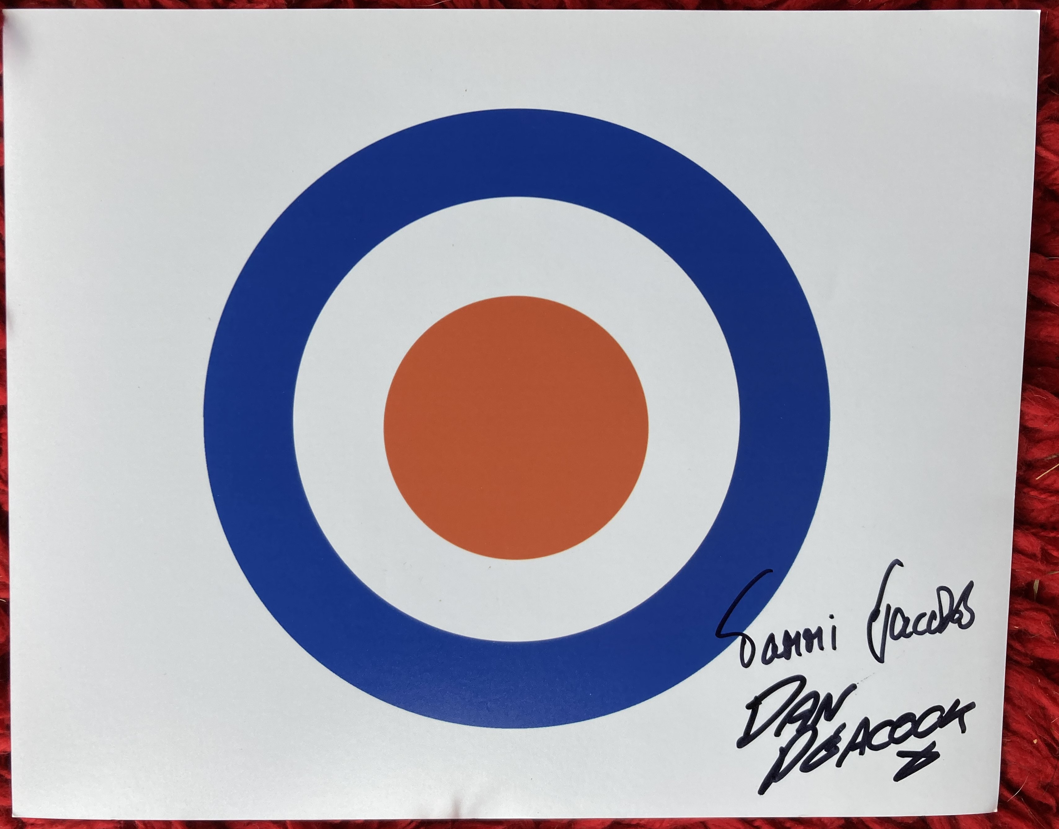 Quadrophenia Tammi Jacobs and Dan Peacock signed 10 x 8 inch colour Bullseye photo. Good