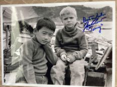 Jon Provost Escapade in Japan movie 8x10 photo signed by child actor Jon Provost. Good condition.