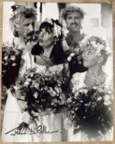 Allo Allo John D Collins as Fairfax signed 10 x 8 inch b/w Wedding scene photo. British actor,