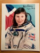 Space 1st British Woman astronaut Helen Sharman signed 10 x 8 inch colour White Space suit photo,