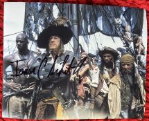 Pirates of Caribbean Issac Singleton signed 10 x 8 inch colour pirate ship movie scene photo. Good
