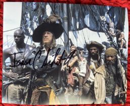 Pirates of Caribbean Issac Singleton signed 10 x 8 inch colour pirate ship movie scene photo. Good