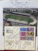 Football 1961 Kilmarnock Europa America Tournament multiple signed flight cover. Kilmarnock and