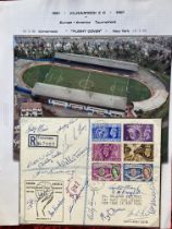 Football 1961 Kilmarnock Europa America Tournament multiple signed flight cover. Kilmarnock and