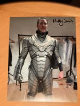 Dr Who Mickey Lewis signed 10 x 8 inch colour photo. Cyberman outfit. Good condition. All autographs