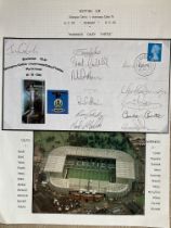 Inverness 2000 Scottish Cup final winners signed Match cover v Celtic. Autographs include Colder,