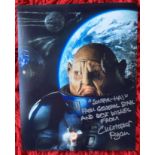 Dr Who Christopher Ryan as General Staal with rare inscription. Good condition. All autographs